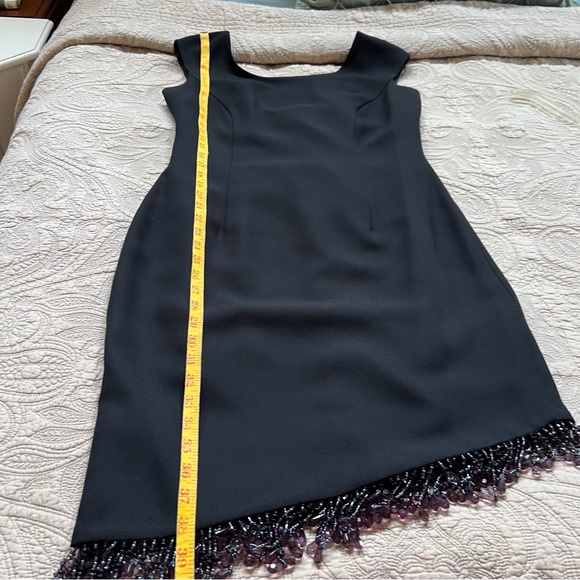 Elegant Beaded Black Dress - Picture 6 of 8